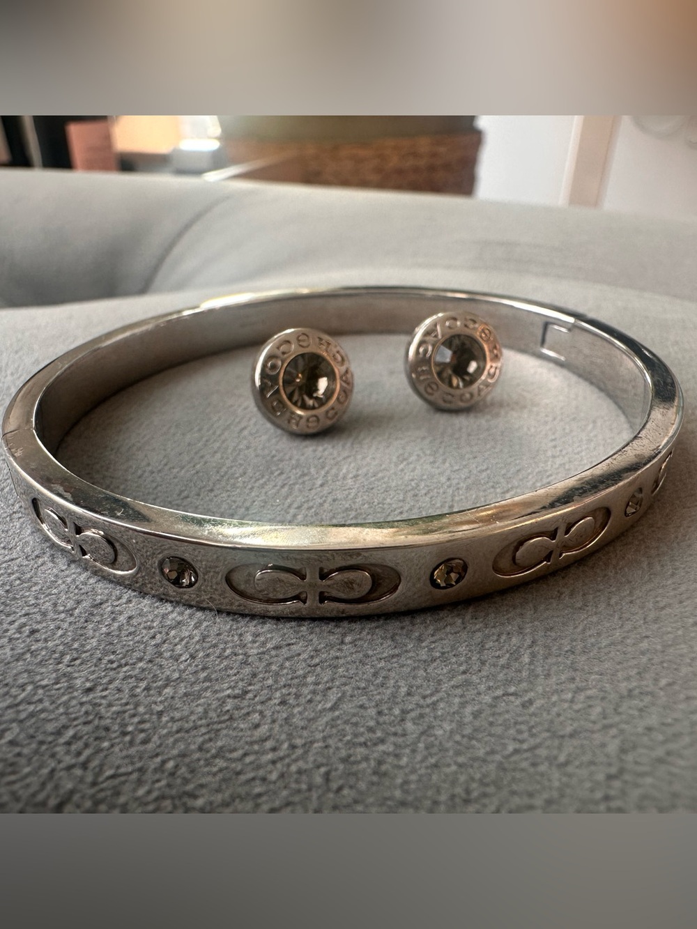 Coach Bracelet and Stud earring set